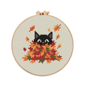 Emjoy komplet za cross-stitch s cvjetnim uzorkom na 14CT poli od poliestersko-pamučne tkanine za ukrasnu sliku