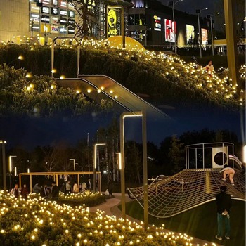 Solarna zemaljska lampa s dizajnom firefly, IP65 vodootporna, nehrđajući čelik, 5W, 6–12 sati kontinuiranog osvjetljenja.