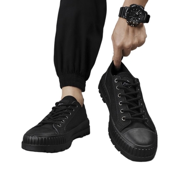 Ανδρικά Παπούτσια Εργασίας Καμβά, Διαπνέοντα, Αντιολισθητικά, Ανθεκτικά στη Φθορά, Μεσαίου Ύψους Επάνω, Προστασία από Κρούσεις και Διάτρηση