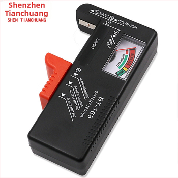 BT-168D Digitálny merací prístroj napätia batérií No.5 a No.7 nabíjateľné batérie, rozsah 12V