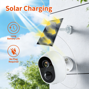 Cameră IP pentru casă, fără fir, stil graffiti, monitorizare AI de la distanță, rezistentă la ploaie și praf | 3 MP rezoluție, obiectiv 2.8 mm, IR până la 25 m, temperatură de operare -10°C până la 55°C, alimentare 5V