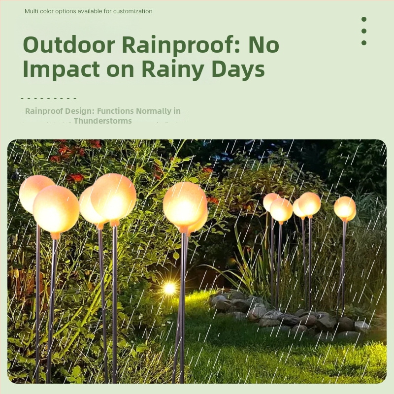 Solárna krajinná lampa s tvarom kvetu, LED, gumové telo, IP65, model LW-4