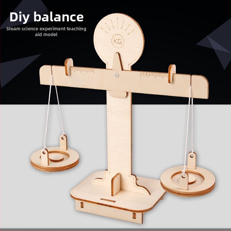 Drveni DIY balansni set za fiziku i znanost, za djecu 7–14 godina