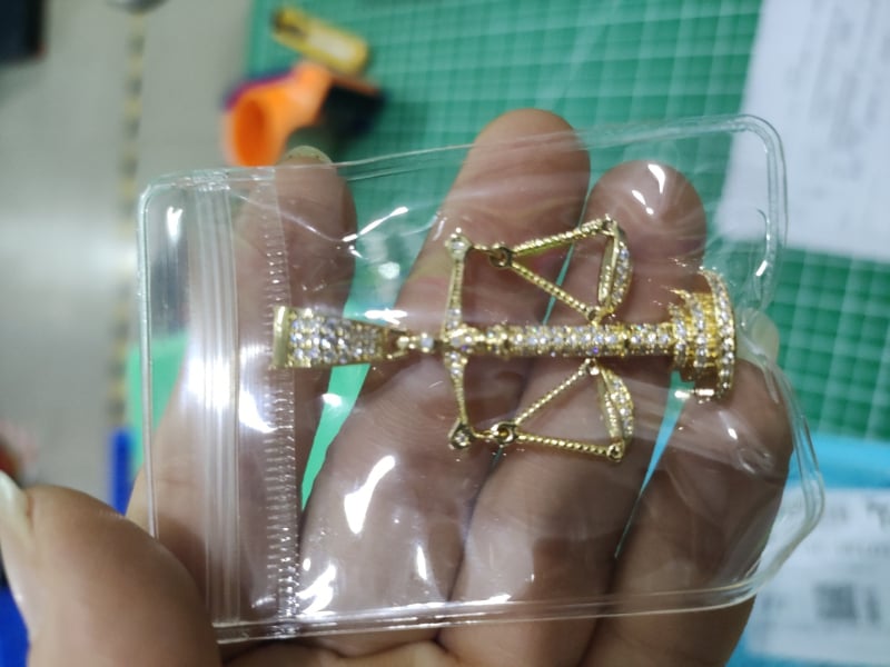 Vaskist kaelakee tsirkooniga, hip-hop stiil, unisex, isikupärastatud trend, kaubamärk Hip hop ancient cuteness