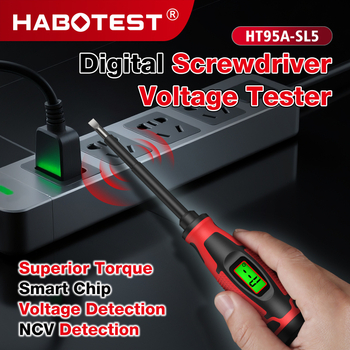 Digitalni tester odvijača HT95A – Višestruki detektor sklopa, Pametan električarski alat (Model HT95A-SL5; Značka HABOTEST/Huabo; Primjena: Profesionalna/Domaća/Studentska)