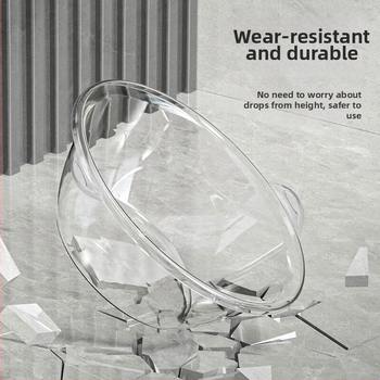 Balance Chaohui Priehľadná misa s dvojitými uchami – plastová misa na pranie, umývanie zeleniny a ovocia, pranie nô a tváre (400 g)