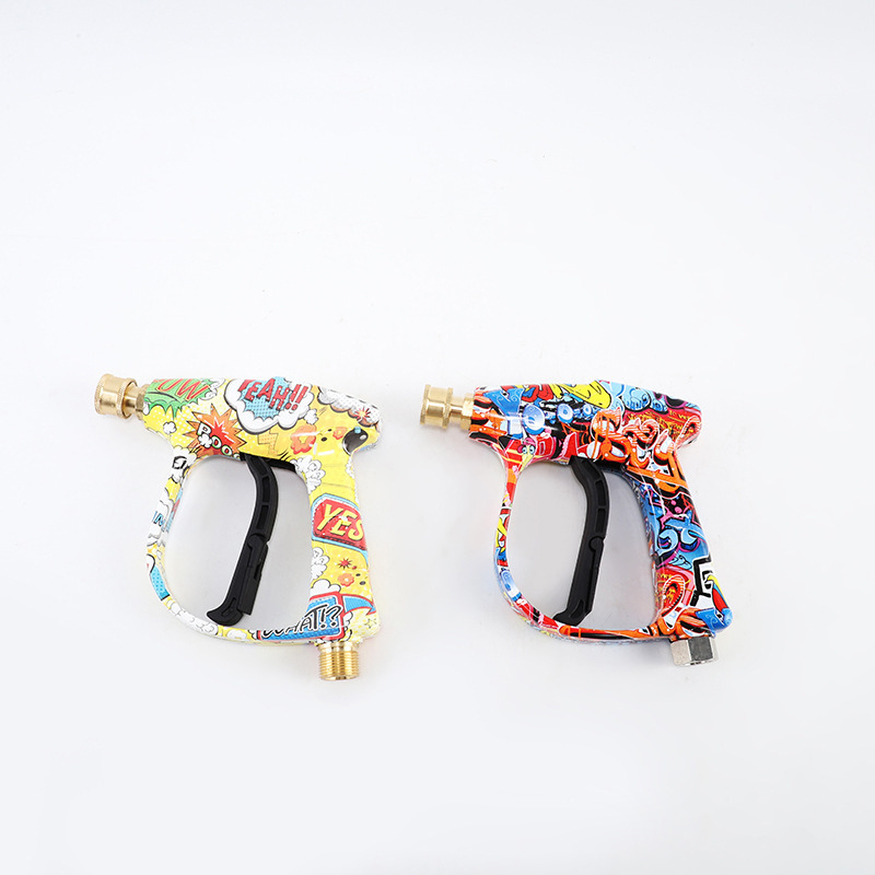 2104 Πιστόλι Υψηλής Πίεσης Πλυσίματος Αυτοκινήτου – κεφαλή από χαλκό/ανοξείδωτο χάλυβα, λαβή από πλαστικό, εμβέλεια ψεκασμού 10 μ., πίεση 150 bar