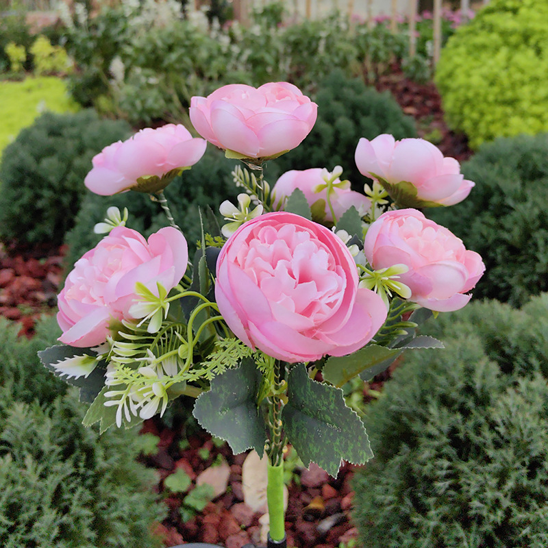 Vanjska solarna LED cvjetna lampa Me3056, nehrđajući čelik, IP65, 0.3W, 6–12 sati