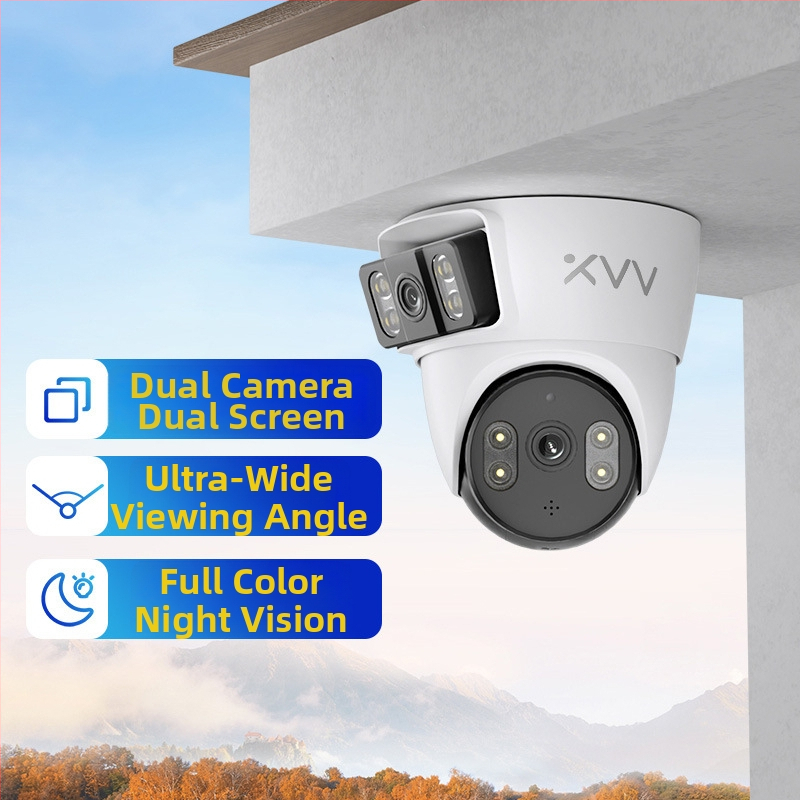 Xiaovv PTZ beltéri felügyeleti kamera – 355° vízszintes forgás, 90° függőleges forgás, mennyezeti felület, DC5V, ABS ház