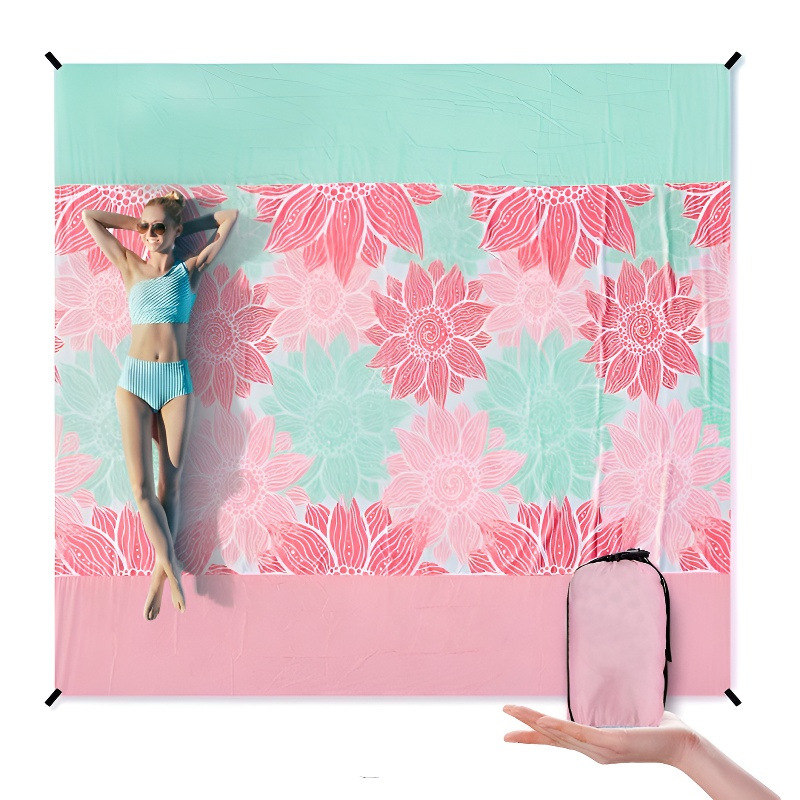 Vodootporna plažna podloga, brzo suši za piknik na otvorenom i kampiranje, lagana, 180 × 180 cm