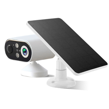 Päikesepõhine turvakaamera – kaugjuurdepääs mobiilirakenduse kaudu, 1080p HD, öönägemine, ulatus 10–30 m