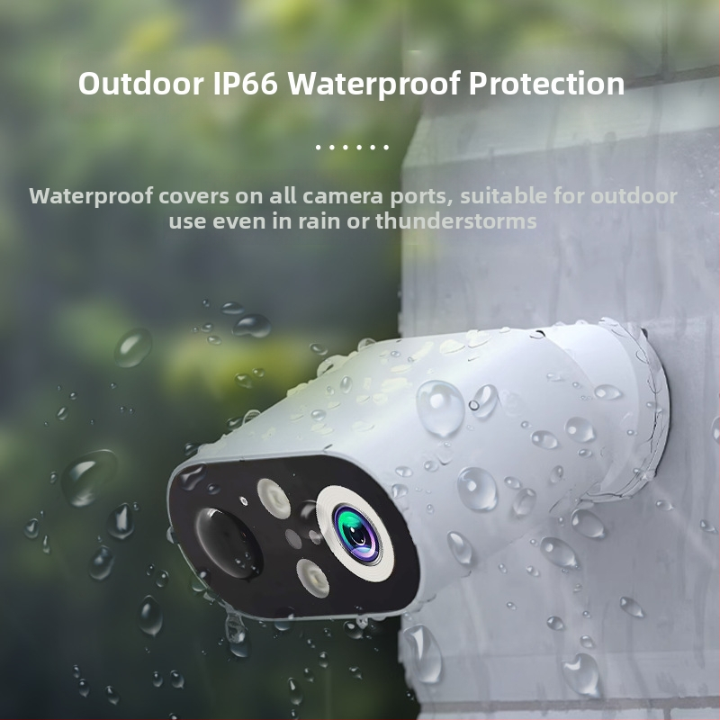 Päikesepõhine turvakaamera – kaugjuurdepääs mobiilirakenduse kaudu, 1080p HD, öönägemine, ulatus 10–30 m