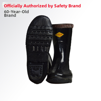 Izolované gumové topánky pre elektrikárov, značka Safety Card, stredne vysoký horný diel