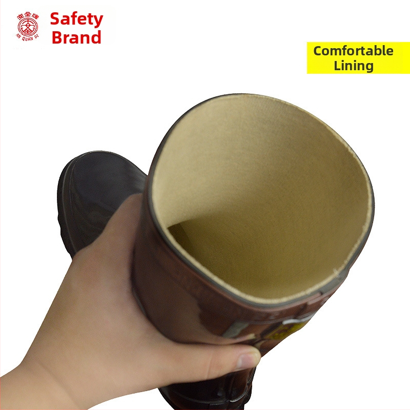 Izolované gumové topánky pre elektrikárov, značka Safety Card, stredne vysoký horný diel