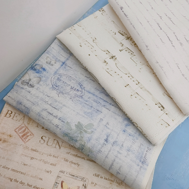 Keresztszemes pamut szövet, 14/28/32 ct, keresztszemes hímzéshez, modern minimalista stílus