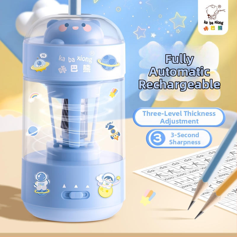 Kaba Bear KBX-3179 Elektrický ostrič ceruziek – plneautomatický, plastový, dizajn s motívom zvieraťa, vhodný pre deti a tínedžerov