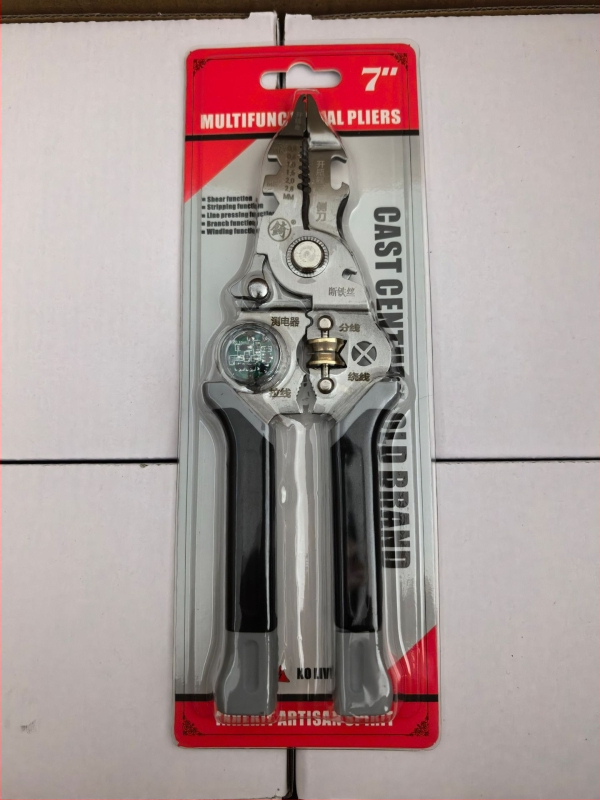 Elektrikár 28-v-1 viacúčelové kliešte: odstraňovanie izolácie, rezanie drôtov, krimpovanie, navíjanie a upínanie