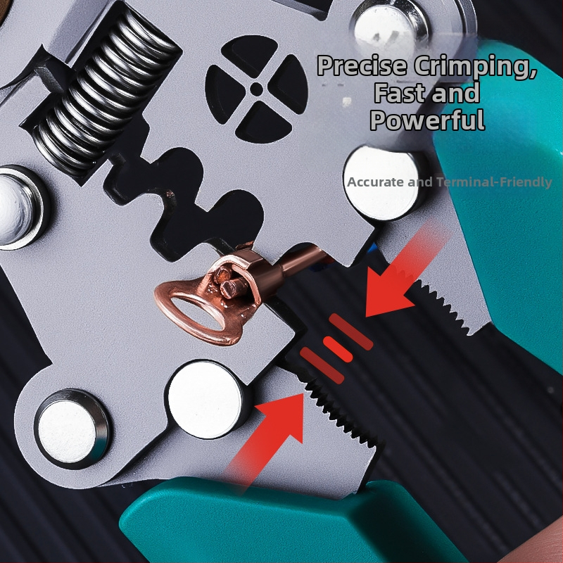 Skladané kliešte na odizolovanie káblov s detekciou živého vodiča pre elektrikárov (Značka: Enjoy; Hmotnosť: 0.20; Typ: kliešte na odizolovanie káblov; Vlastnosti: Skladané, Detekcia živého vodiča)