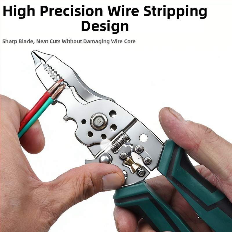 16-v-1 viacúčelový nástroj na odizolovanie a krimpovanie vodičov; Hmotnosť: 210 g