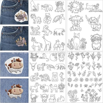 Hímző stabilizáló - öntapadós, vízoldható nemszőtt alapanyag, nordikus stílus, testreszabás elérhető