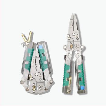 Hero skladací elektrický skrutkovač a kliešte na odizolovanie káblov, špičatý hrot, hmotnosť 220 g, skladacie elektrické testovacie kliešte