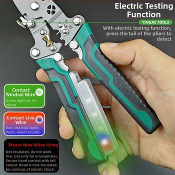 Hero skladací odizolovač káblov s testerom napätia – priama čeľusť, hmotnosť 0,2