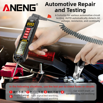 ANENG tip-pera mjerni uređaj s zaštitom od izgaranja, digitalna visoka preciznost, detekcija fazne sekvence, višenamjenski univerzalni mjerni uređaj
