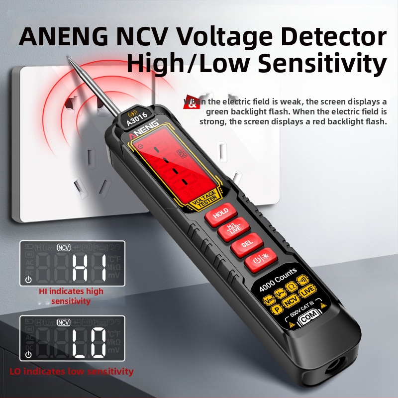 ANENG tip-pera mjerni uređaj s zaštitom od izgaranja, digitalna visoka preciznost, detekcija fazne sekvence, višenamjenski univerzalni mjerni uređaj