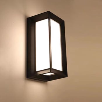 Φωτιστικό LED εξωτερικού τοίχου - Μοντέρνο μινιμαλιστικό σχέδιο, Αδιάβροχο IP54, Αλουμινένιο περίβλημα, 6–10W, Δέσμη 120°