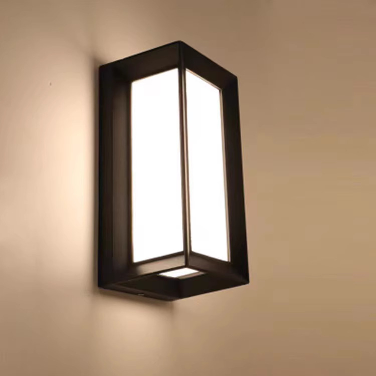 Φωτιστικό LED εξωτερικού τοίχου - Μοντέρνο μινιμαλιστικό σχέδιο, Αδιάβροχο IP54, Αλουμινένιο περίβλημα, 6–10W, Δέσμη 120°