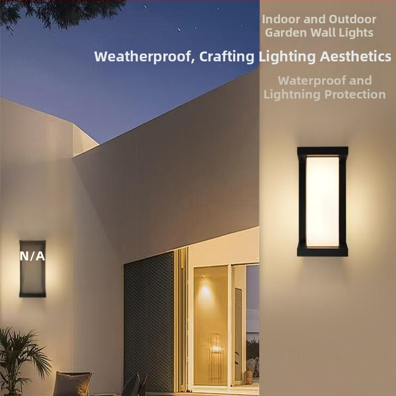 LED vonkajšia stenová lampa - moderný minimalistický štýl, IP54, hliníkové puzdro, 6–10W, 120° lúč