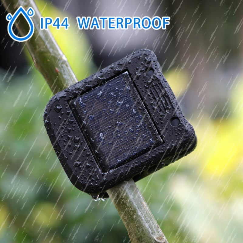 Solarna vanjska zidna svjetiljka s senzorom pokreta — model JZ-12; solarna energija; IP66 zaštita; 1W snaga