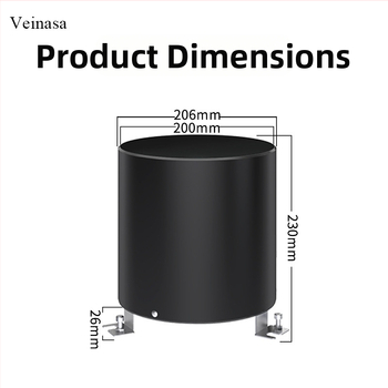 Veinasa XS-RS01O uređaj za praćenje oborina s RS485 sučeljem, tip kišomjera s nagibom, kapacitet 200 mm, raspon temperatura -40 °C do 80 °C