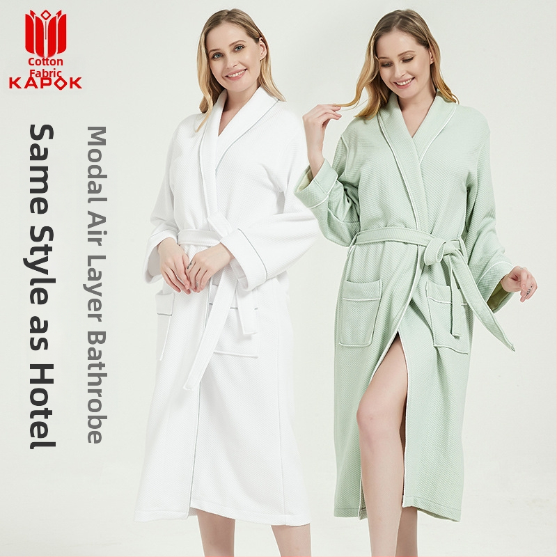 Fürdőköpeny Modal anyagból viszkóz keverékkel, uniszex, tavasz, súly 1000