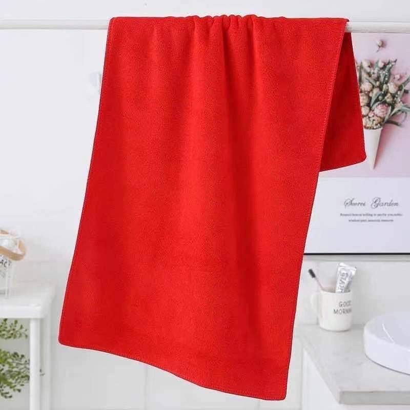 Хавлия за козметичен салон, суперфинно влакно, 90 г, бродиран лого, бързо попиване 5–10 сек, комплект от 10 броя