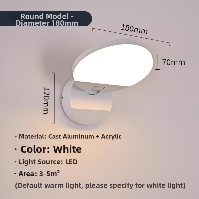 Externá vodotesná senzorová stenová lampa pre vily, dvory a záhrady - skladateľná a otáčavá, 220V, 36 LED, 990 lm, IP65, 3000-6500K