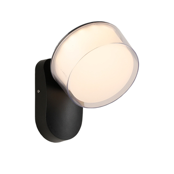 Φωτιστικό τοίχου LED εξωτερικό, αδιάβροχο με αισθητήρα, αλουμινένιο περίβλημα (220V, 120 lm, 3000K, 60°, IP54)