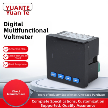 Trojfázový digitálny voltmeter a viacfunkčný merač výkonu s meraním prúdu a napätia