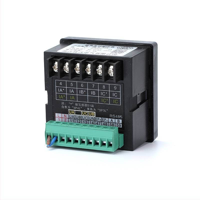 Trojfázový digitálny voltmeter a viacfunkčný merač výkonu s meraním prúdu a napätia