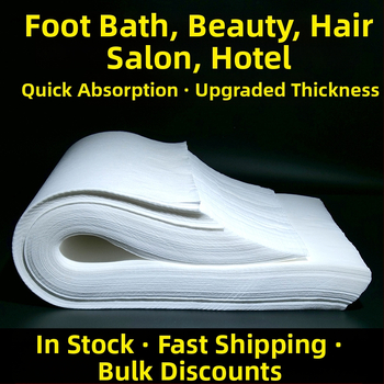 Μίας χρήσης πετσέτα για μπάνιο ποδιών και ομορφιά — μη υφαντό ύφασμα, διαστάσεις 57×27 εκ., μεσαίο πάχος, εξαιρετικά απορροφητική