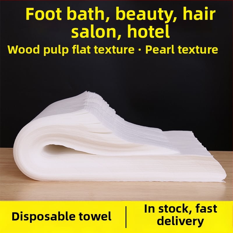 Μίας χρήσης πετσέτα για μπάνιο ποδιών και ομορφιά — μη υφαντό ύφασμα, διαστάσεις 57×27 εκ., μεσαίο πάχος, εξαιρετικά απορροφητική