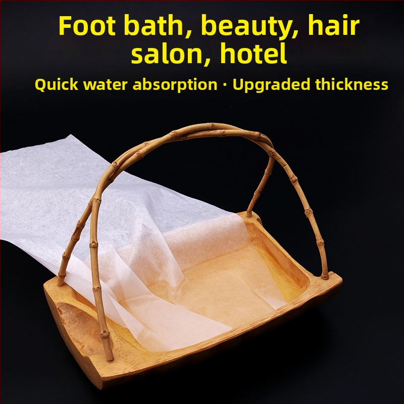 Jednorazová utierka na nohy a krásu — netkaná textília, rozmery 57×27 cm, stredná hrúbka, vysoká savosť