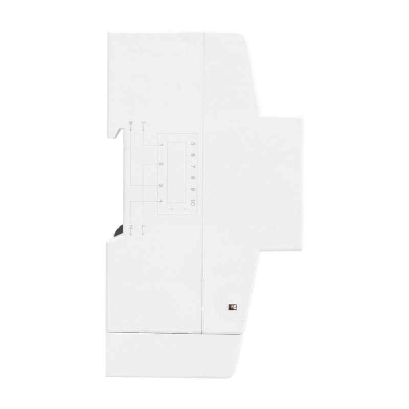 Contor de energie monofazat montat pe șină DDS6619-025, 100 A, 220/230 V, 1600 imp/kWh