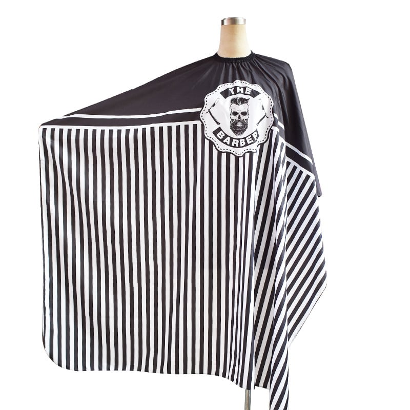 Kirpimo apsiaustas suaugusiems, anti-statinis, neprilimpančias, su reguliuojama kaklo juostele, tinkamas naudoti salone ar namuose.