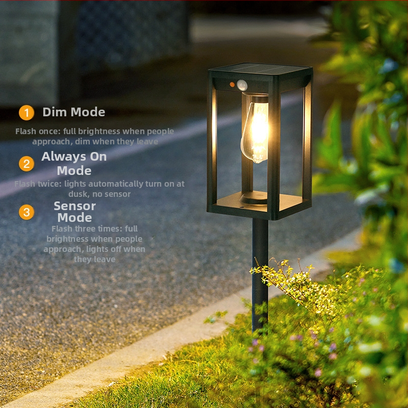 Solarna vanjska vodootporna rasvjeta za stubove kolone sa senzorom pokreta – model TC-283, materijal: aluminij ABS, IP65, snaga ispod 5W, trajanje 12–16 sati