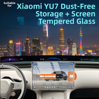 Zaštitno staklo za zaslon s čvrstom temperiranom staklu Xiaomi YU7 u automobilu — monolitna konstrukcija, otporna na visoke i niske temperature, otporna na ogrebotine i habanje, otporna na otiske prstiju i masnoću