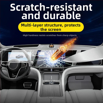 Zaštitno staklo za zaslon s čvrstom temperiranom staklu Xiaomi YU7 u automobilu — monolitna konstrukcija, otporna na visoke i niske temperature, otporna na ogrebotine i habanje, otporna na otiske prstiju i masnoću