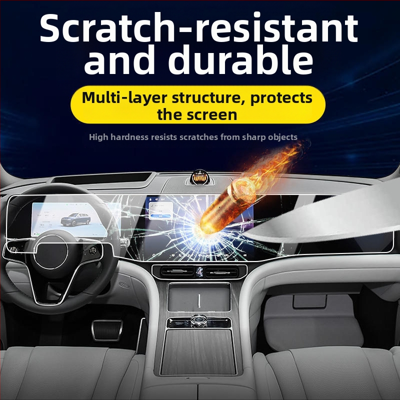 Zaštitno staklo za zaslon s čvrstom temperiranom staklu Xiaomi YU7 u automobilu — monolitna konstrukcija, otporna na visoke i niske temperature, otporna na ogrebotine i habanje, otporna na otiske prstiju i masnoću