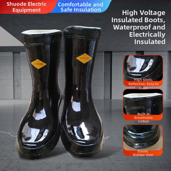 Set mănuși izolate pentru electricieni și ghete izolate – cauciuc, izolație pentru lucrări electrice