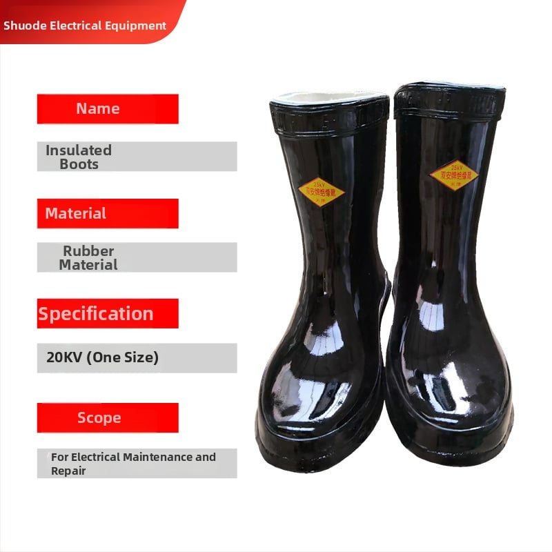 Set mănuși izolate pentru electricieni și ghete izolate – cauciuc, izolație pentru lucrări electrice